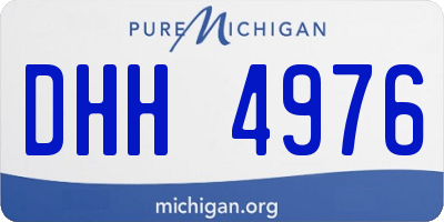 MI license plate DHH4976