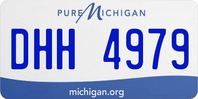 MI license plate DHH4979
