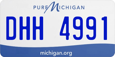 MI license plate DHH4991