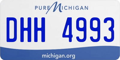 MI license plate DHH4993