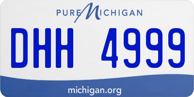 MI license plate DHH4999