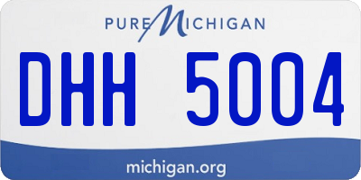 MI license plate DHH5004