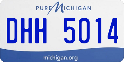 MI license plate DHH5014
