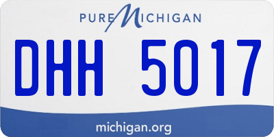 MI license plate DHH5017