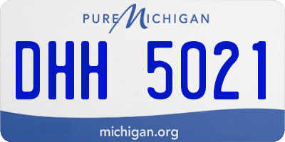 MI license plate DHH5021
