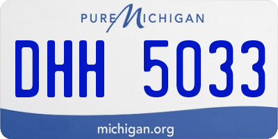 MI license plate DHH5033