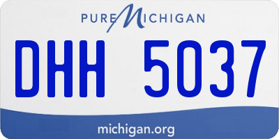 MI license plate DHH5037