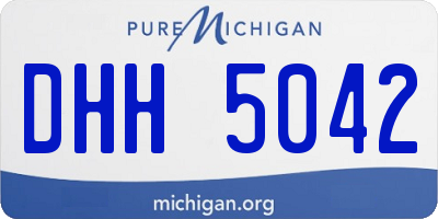 MI license plate DHH5042