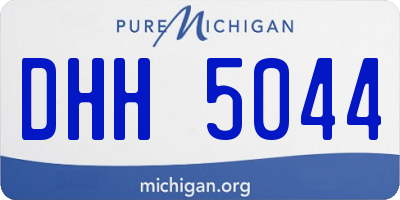 MI license plate DHH5044