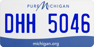 MI license plate DHH5046