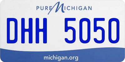 MI license plate DHH5050
