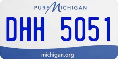 MI license plate DHH5051