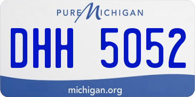 MI license plate DHH5052