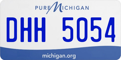 MI license plate DHH5054