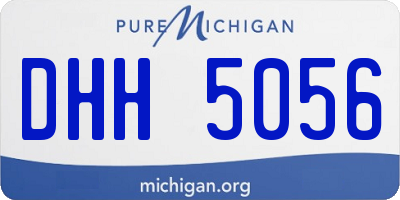 MI license plate DHH5056