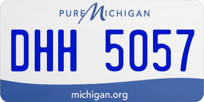 MI license plate DHH5057