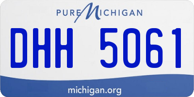 MI license plate DHH5061