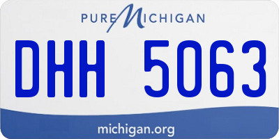 MI license plate DHH5063