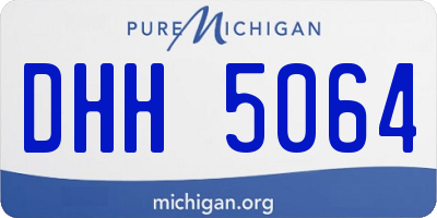 MI license plate DHH5064