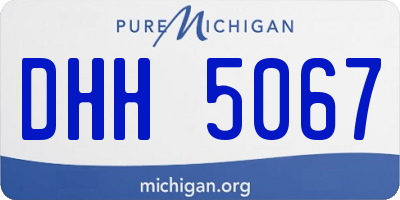 MI license plate DHH5067