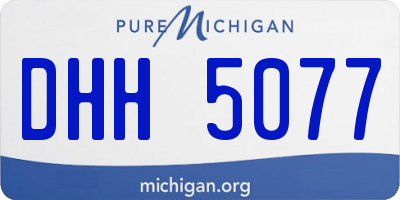 MI license plate DHH5077