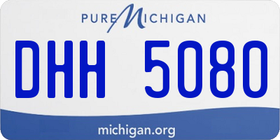 MI license plate DHH5080