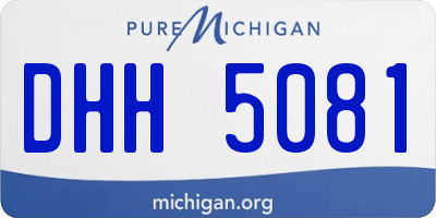 MI license plate DHH5081