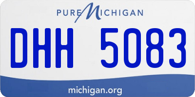 MI license plate DHH5083