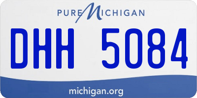 MI license plate DHH5084