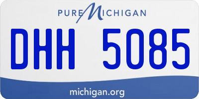 MI license plate DHH5085