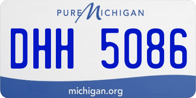 MI license plate DHH5086