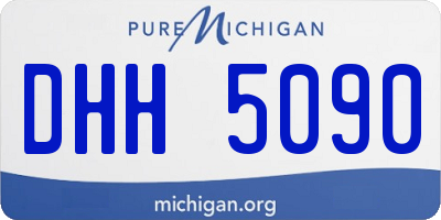MI license plate DHH5090