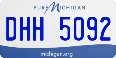 MI license plate DHH5092