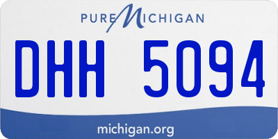 MI license plate DHH5094