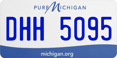 MI license plate DHH5095