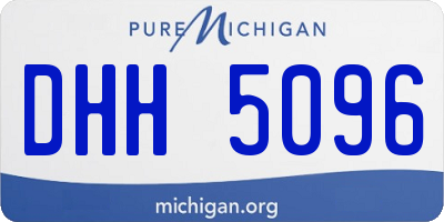 MI license plate DHH5096