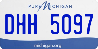MI license plate DHH5097