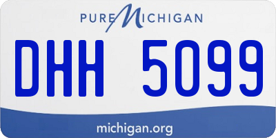 MI license plate DHH5099