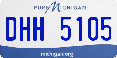 MI license plate DHH5105