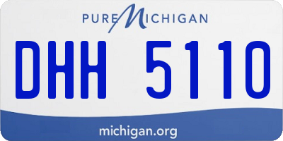 MI license plate DHH5110