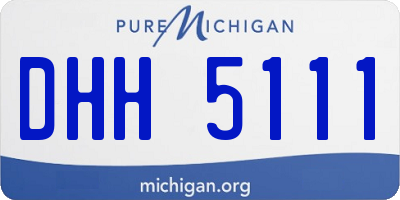 MI license plate DHH5111