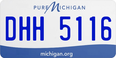 MI license plate DHH5116