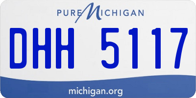 MI license plate DHH5117