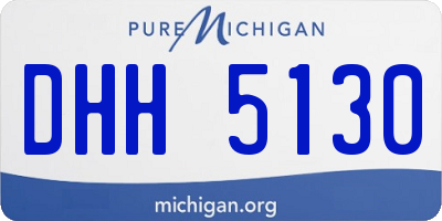 MI license plate DHH5130