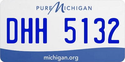MI license plate DHH5132