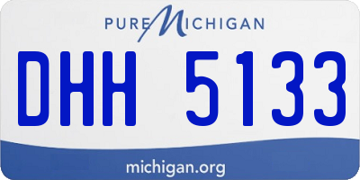 MI license plate DHH5133