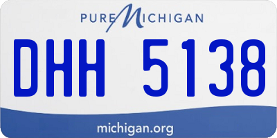 MI license plate DHH5138