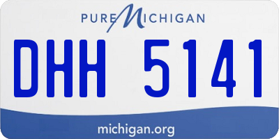 MI license plate DHH5141