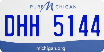 MI license plate DHH5144