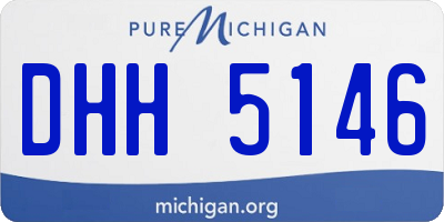 MI license plate DHH5146